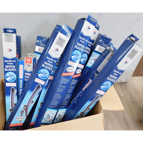 519 - Job lot of pairs of Bluecol wiper blades