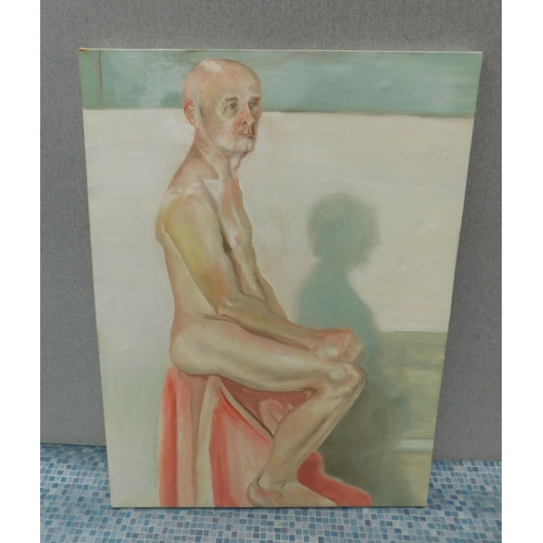 565A - Canvas print of nude man