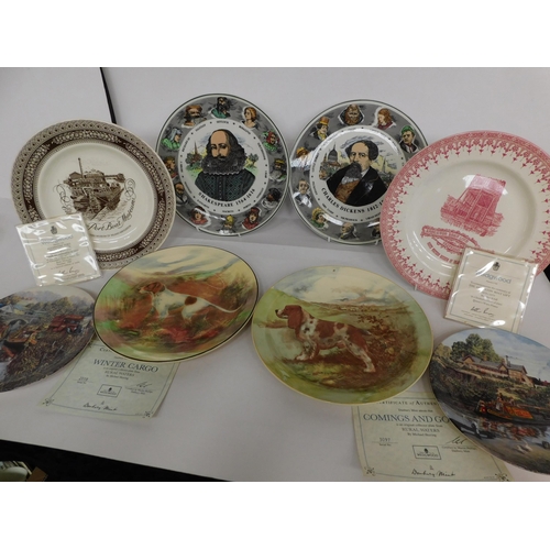 57 - Ceramic plates including - Royal Doulton & Wedgwood - some with COA