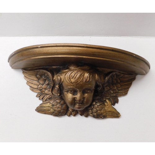 679 - Cherub decorated - wall sconce