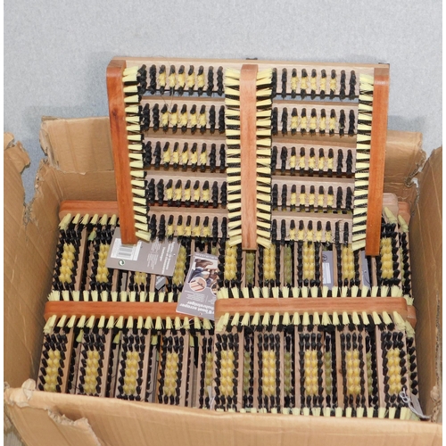 693 - Large box of boot brush scrapers