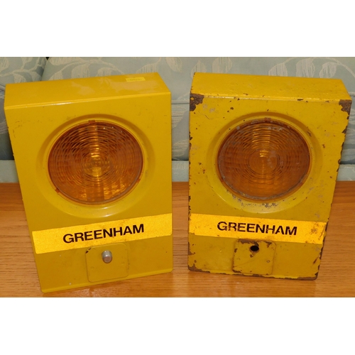 695 - Pair of Greenham YEB safety lights