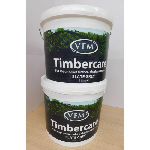 797 - 2x 5L VFM Timbercare - slate grey