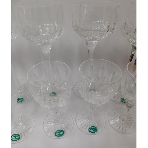 83A - Stewart Crystal - wine & sherry glasses - & British Airways glassware