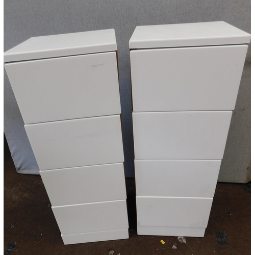 559 - 2x Bathroom style 4 drawer cabinets