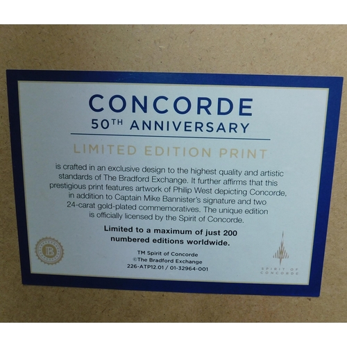 12 - Concorde - Last Commercial Flight/print & coins set - with COA