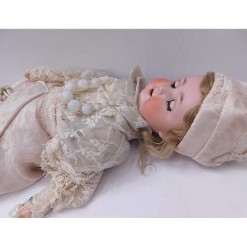 206 - Antique - German bisque headed doll