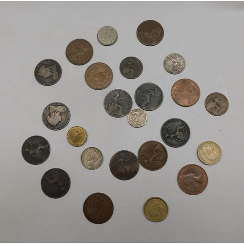 107 - Mixed coins - including Victorian era