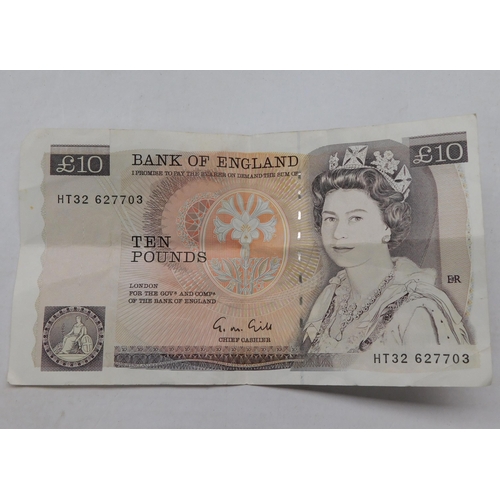 132 - Vintage - English QEII - £10 note