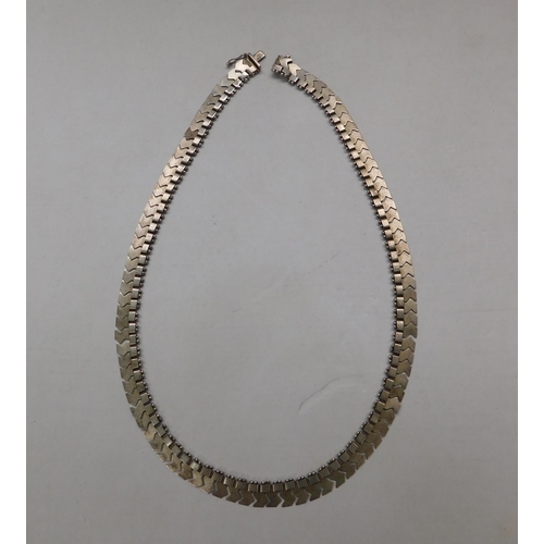 134 - Articulated - silver necklace - 24.6g