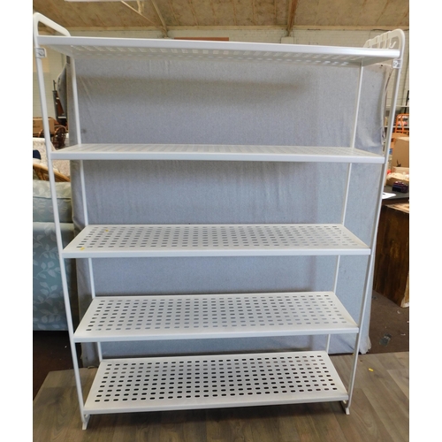 531 - Metal 5 shelf wall unit - approx. 46