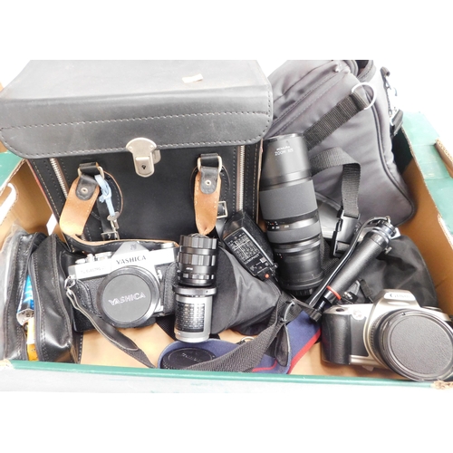 185 - Cameras & accessories - including Canon & Yashica