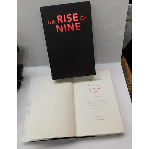 70 - The Rise of Nine - No. 411 of 500 signed copies by the author Pittacus Lore