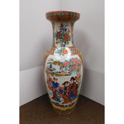 24 - Large - Satsuma style vase - approx. 23 1/2