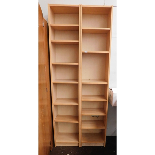 545 - Pair of Ikea bookshelves - backs as seen