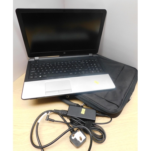 574 - HP laptop W/O HP355G2 Windows 7 450GB hard drive 4GB ram 64 bit operating system incl. charger and c... 