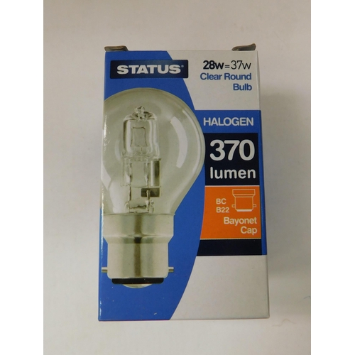 769 - Box of status 28W Clear Rand halogen bulb 370 Lumen