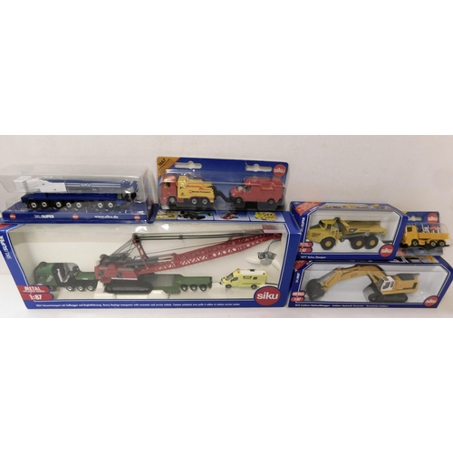 44 - Six - Siku die cast/commercial & goods vehicles - boxed