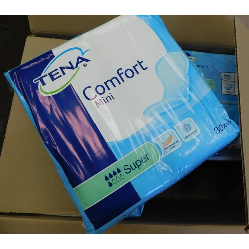 703 - New Tena Comfort minis - 6 packs of 30