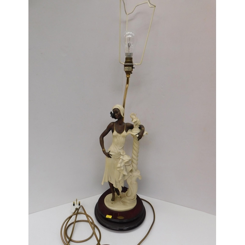 117 - Giuseppe Armani - Capodimonte/figural table lamp