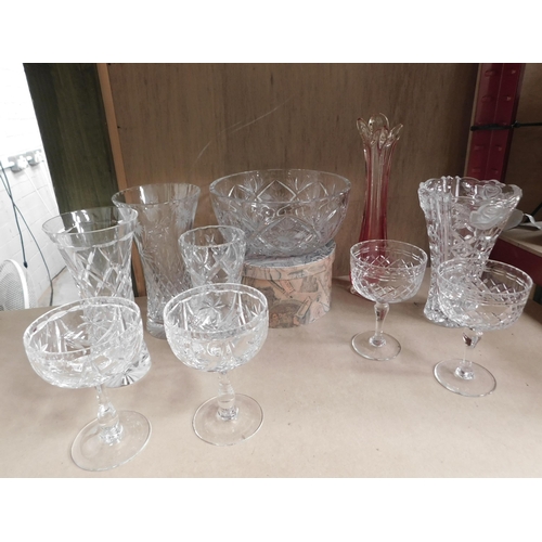 124 - Glassware including - Edinburgh crystal & lead crystal