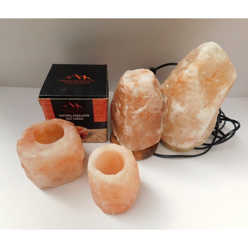 125 - Himalayan - salt lamps & candle holders