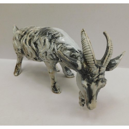 131 - Studio pottery - goat figure