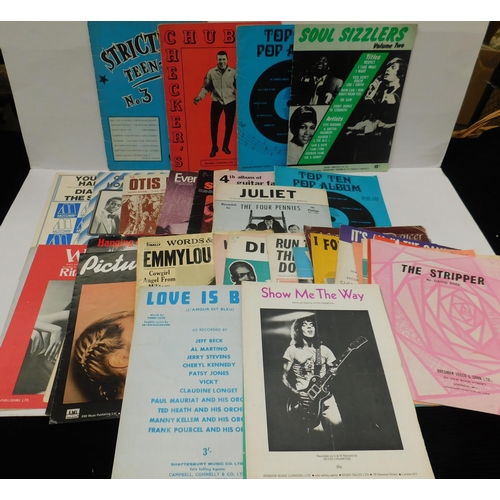 42A - Vintage 1960s & 70s era - music books & sheet music - including Motown & Pop music