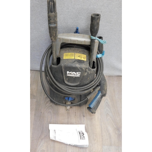 502 - MacAllister 1300w high pressure cleaner/jetta MHPC100P-unchecked