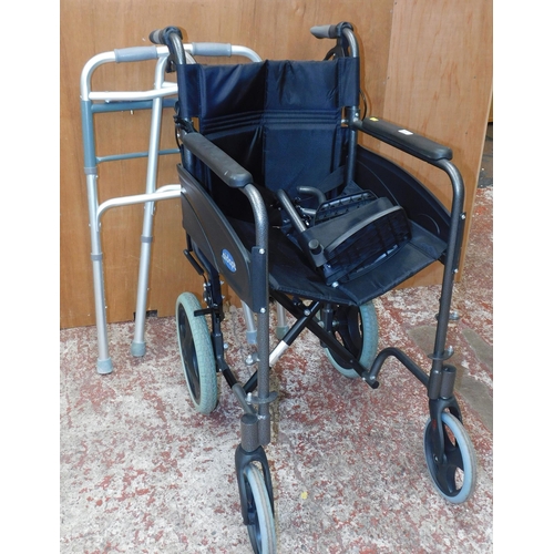 528 - Aidapt folding wheelchair & walking frame