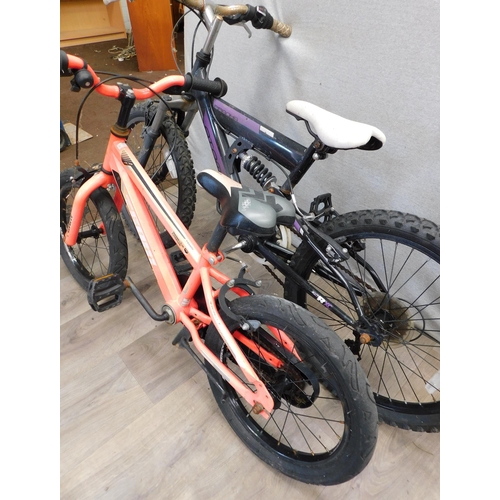 548 - 2x Children's bikes inc 1 with full suspension...