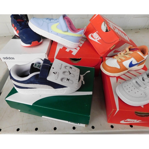 561 - 5x New/boxed pairs of boys trainers inc Nike, Adidas etc