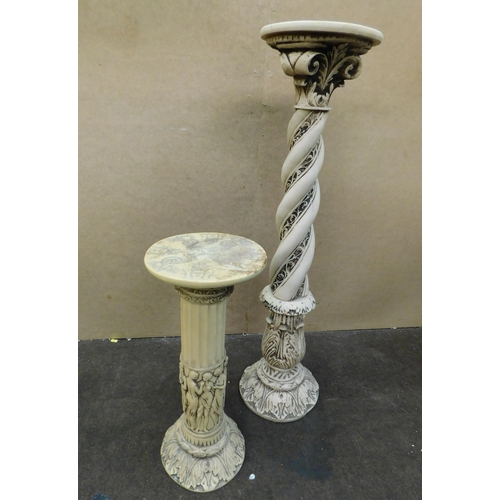 82 - Barley twist & classical style - plant stands/Thai detail  approx 35