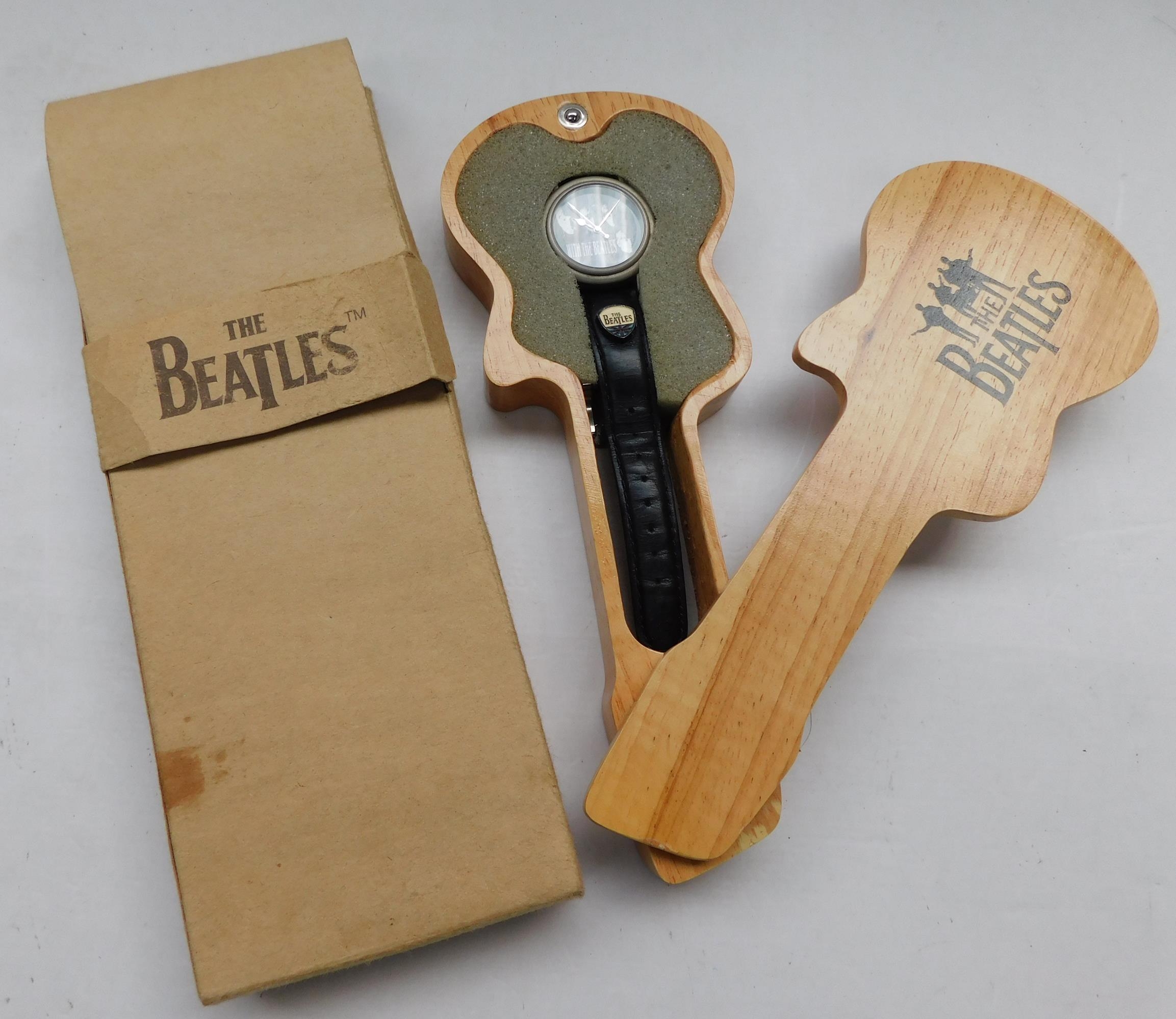 Beatles watch in guitar clearance case