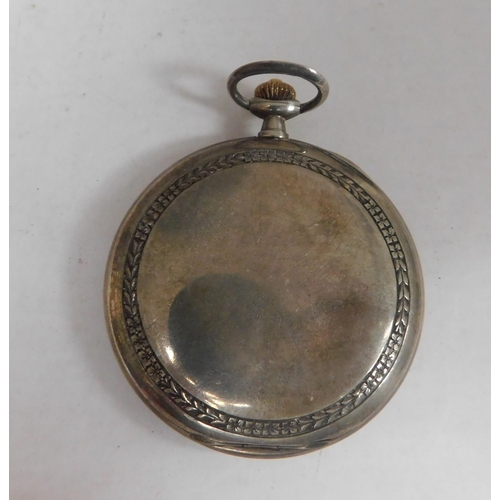 136 - WWII era - 900 silver cased - Cyma pocket watch