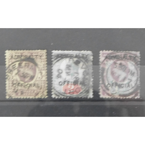 139 - Edward VII era stamps - with Admiralty Official overprints