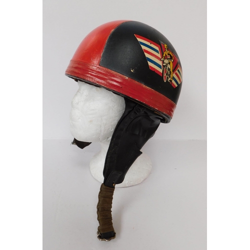 202 - Vintage - motorbike racing helmet - display only