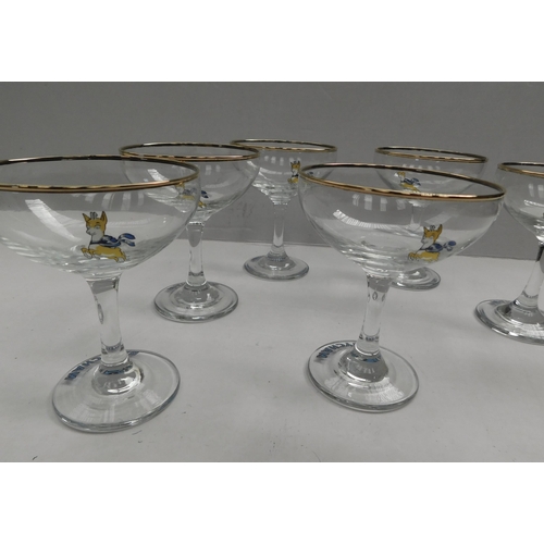 227 - Six - Babycham glasses