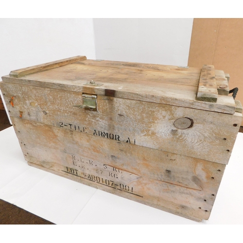 248 - Wooden - explosives crate - approx. 32