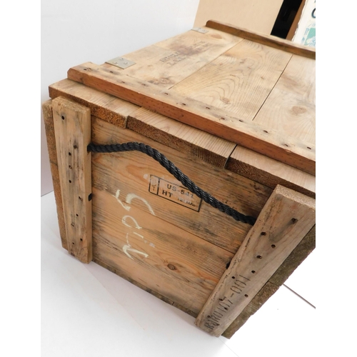 248 - Wooden - explosives crate - approx. 32