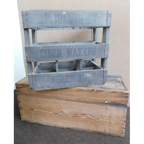 259 - Cider makers crate - & storage box