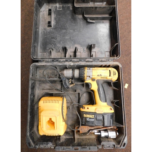 505 - Dewalt cordless drill in case - unchecked