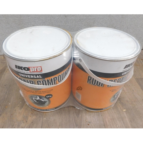 515 - Two tins of roofing Mastic - IkoPro