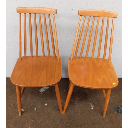 534 - Pair of mid century dining chairs