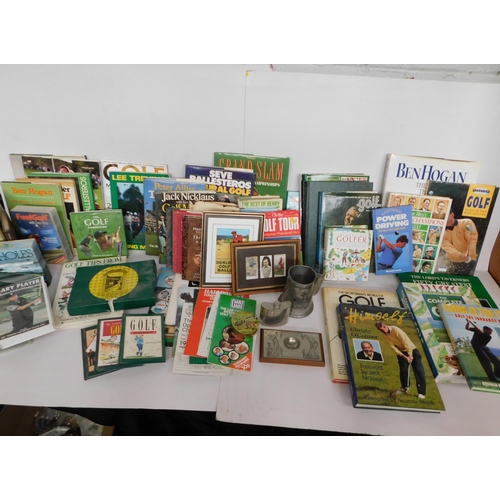 601 - Golf related items including - reference books & memorabilia