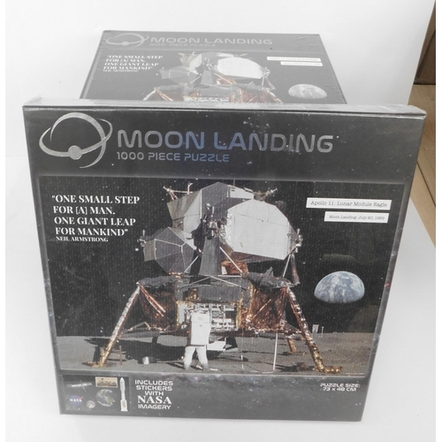 607 - 5 Sealed moon landing 1000 piece puzzle