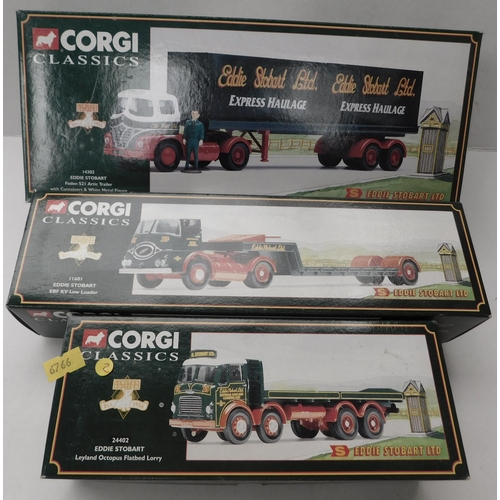 62 - Three - Corgi Classics/Eddie Stobart - die cast models - including 14303/11601 & 24402 - boxed