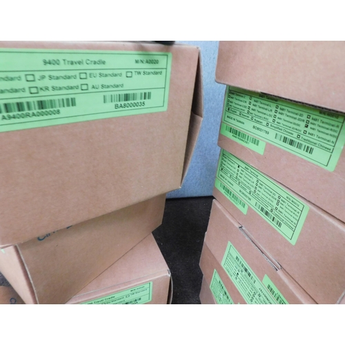 658 - 10 Boxes of Cipher lap EPOS items; 6 9491 terminal and 4 9400 travel cradle