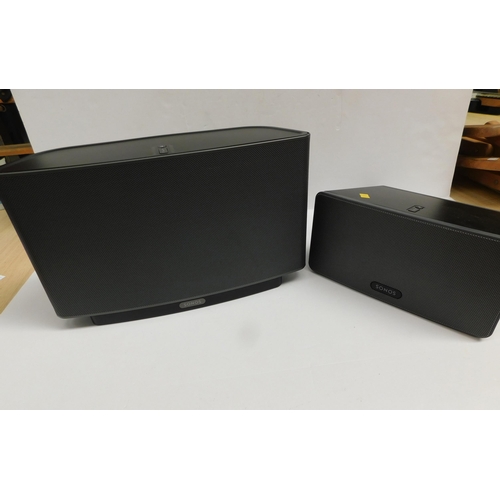 659 - Two Sony wireless speakers; 1 x play 5 and 1 x play 3 both in w/o