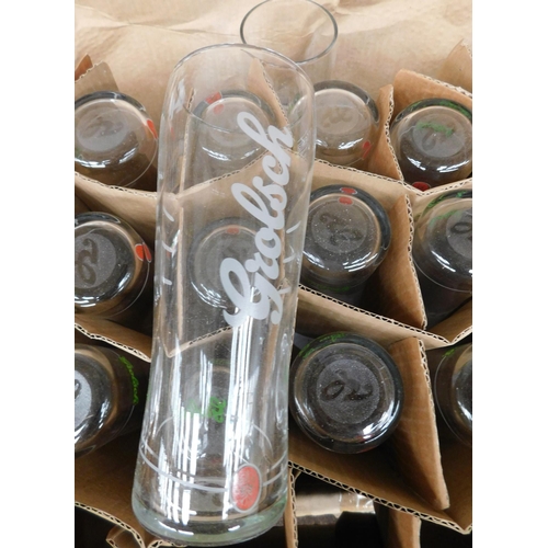 671 - Box of Grolsh oversized pint glasses